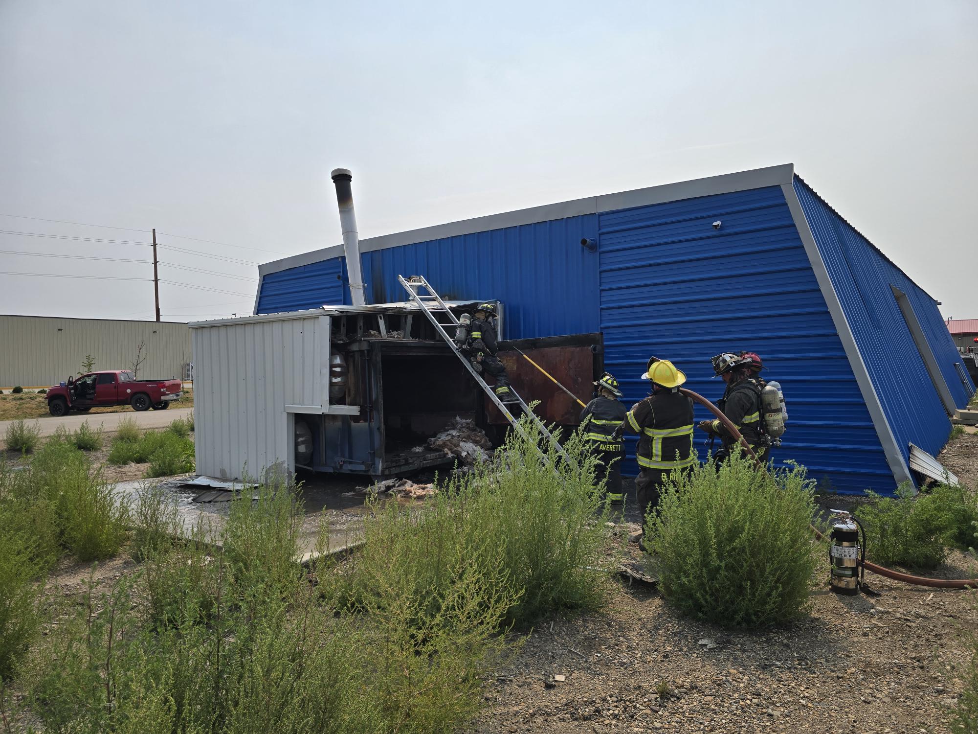 WFD responds to commercial building fire